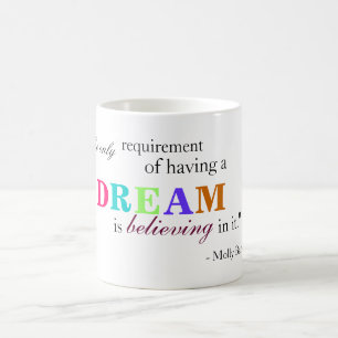 Tasse rêveuse de citation