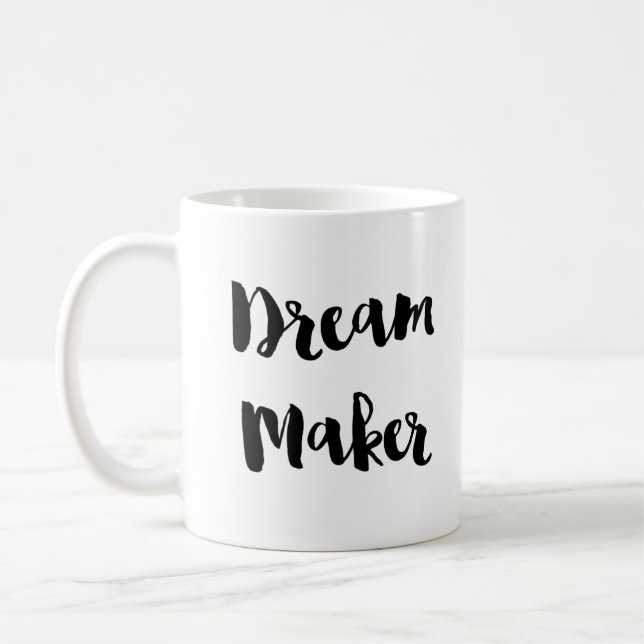 Tasse rêveuse de thé de café de preneur d'action (Gauche)