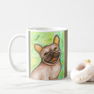 Tasse riante de bouledogue français
