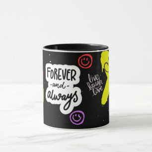 Tasse Rire Rétro Design Drôle de Visage Souriant