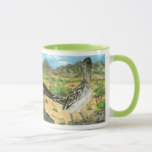 Tasse Roadrunner Mating Alien, Nouveau-Mexique Souvenir! (Droite)