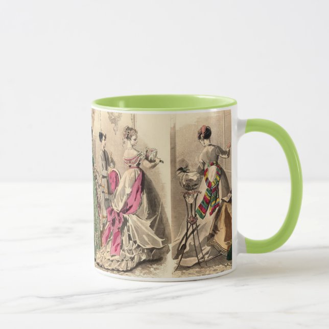 Tasse Robe Victorienne Avec Bow Rose (Droite)