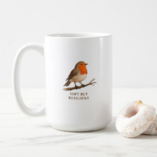 Tasse Robin Coffee - Cadeau d'oiseau résilient dou