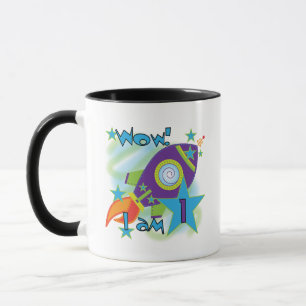Tasse Rocket Ship 1er Anniversaire Tshirts et cadeaux