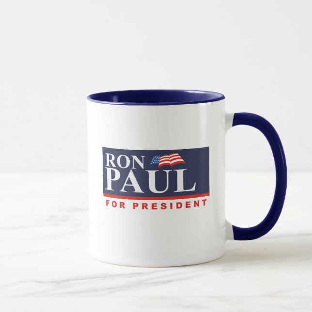 Tasse RON PAUL POUR le PRÉSIDENT (interdiction (Droite)