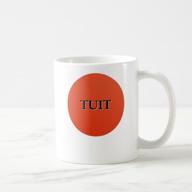 Tasse ronde rouge de Tuit (Droite)