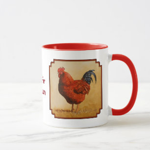 Tasse Rooster chicken de Rhode Island