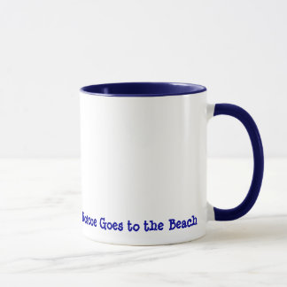 Tasse Roscoe va à la plage
