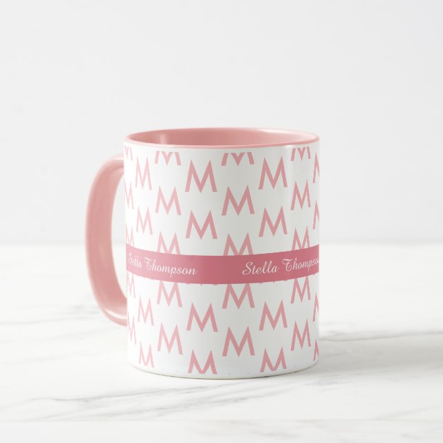 Tasse rose belle & féminine (Devant gauche)