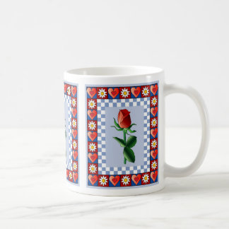Tasse rose de coeur