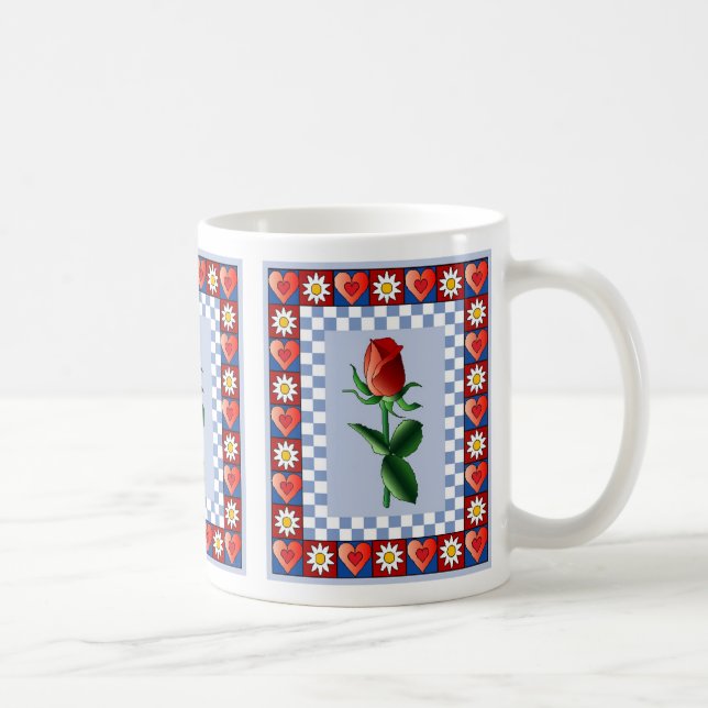 Tasse rose de coeur (Droite)