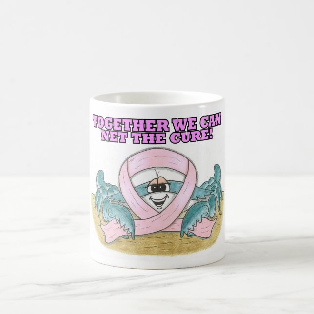 Tasse rose de crabe de ruban (Centre)
