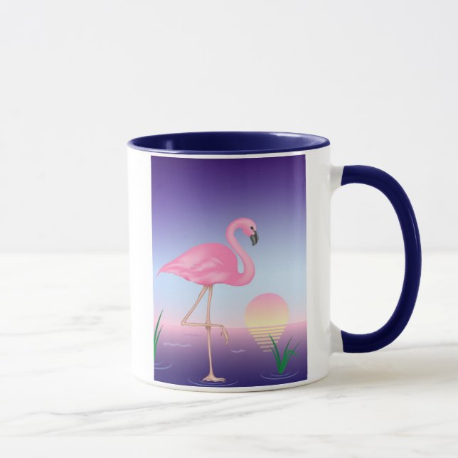 Tasse rose de Flamant rose (Droite)