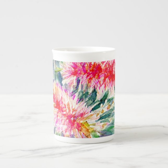Tasse rose de fleur de bottlebrush (Devant)