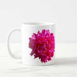 Tasse rose de fleur de pivoine