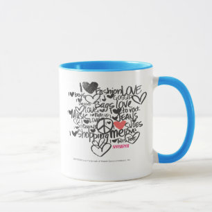 Tasse Rose de graffiti