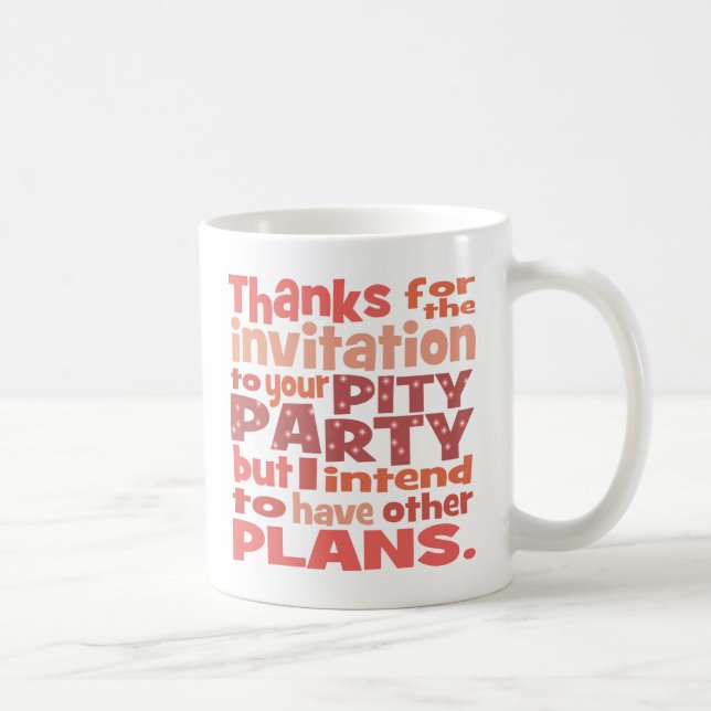 Tasse rose de partie de pitié (Droite)