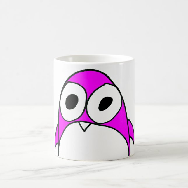 Tasse rose de pingouin (Centre)