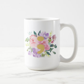 Tasse rose de point-virgule