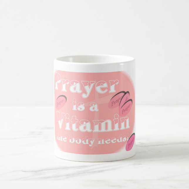 Tasse (rose) de prière de vitamine (Centre)