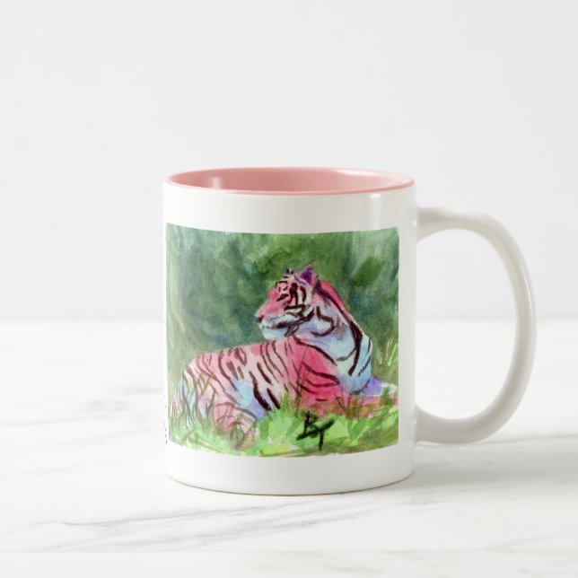 Tasse rose de tigre (Droit)