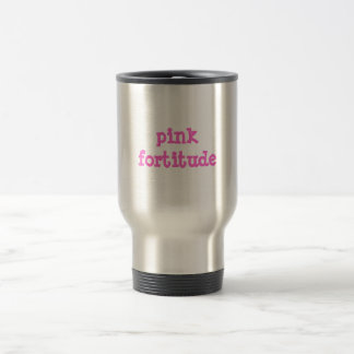 Tasse rose de voyage de courage