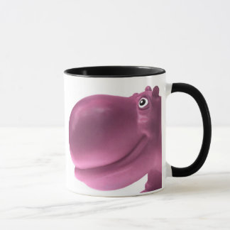 Tasse Rose heureux d'hippopotame