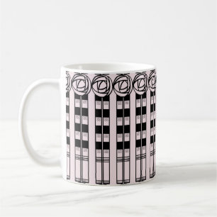 Tasse rose inspirée par Mackintosh de Rennie