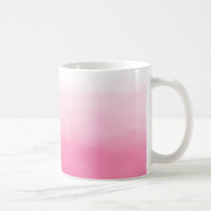 Tasse rose lumineuse d'Ombre d'aquarelle