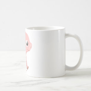Tasse rose mignonne de porc