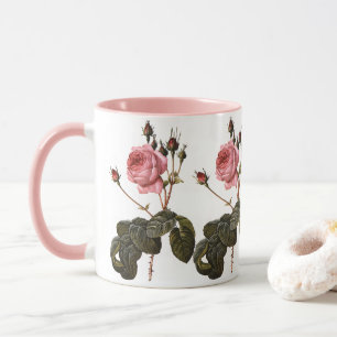 Tasse Roses de jardin roses antiques vintage en fleurs