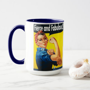 Tasse Rosie Le Riveter Fierce et Fabuleux tendance