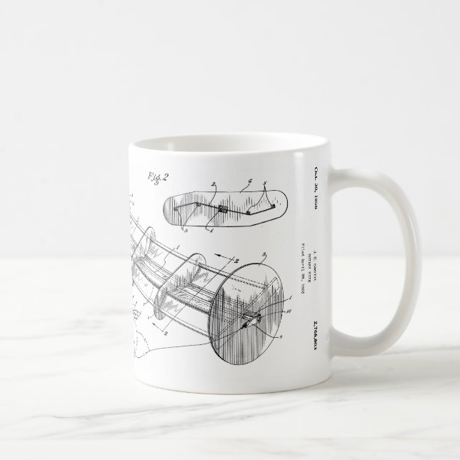 Tasse rotatoire de brevet de cerf-volant - (Droite)