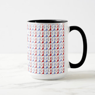 Tasse rouge, blanche et bleue de New Jersey de