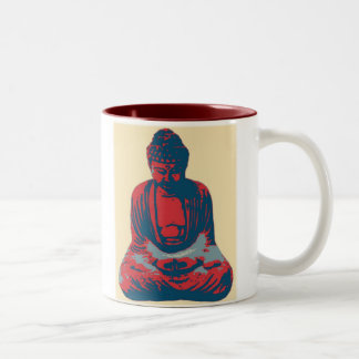 Tasse rouge de Bouddha