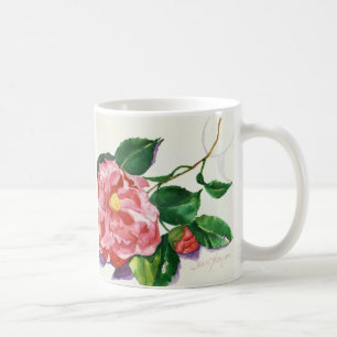 Tasse rouge de camélia
