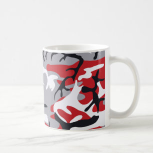 Tasse rouge de camouflage