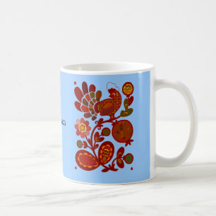 Tasse rouge de coq de Chaunticleer
