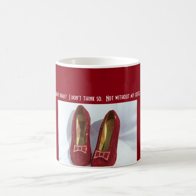 Tasse rouge de pantoufle (Centre)