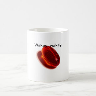 Tasse rouge de pilule