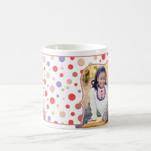 Tasse rouge de rétro photo pour des enfants