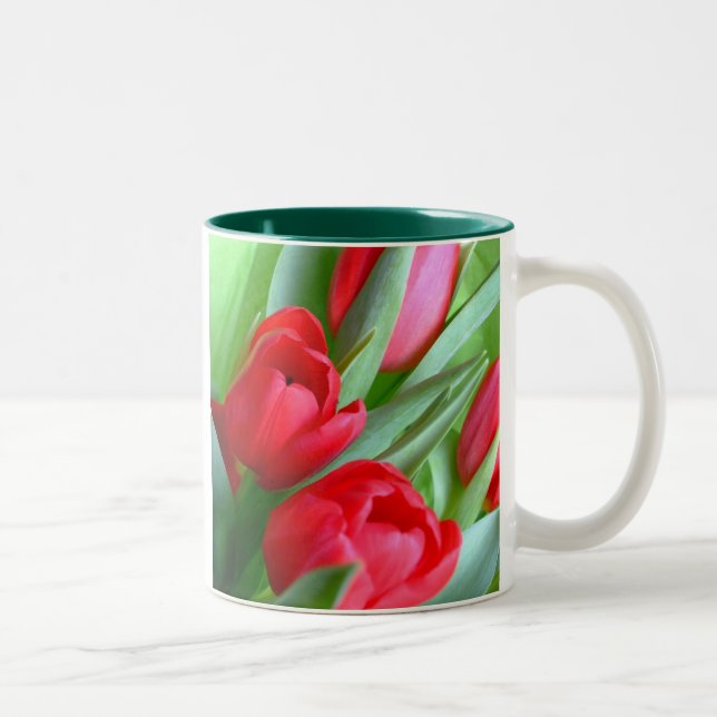 Tasse rouge de tulipes (Droit)