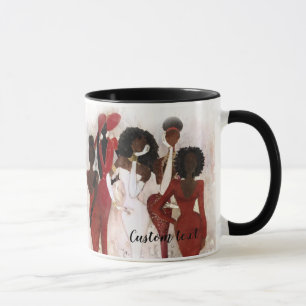 Tasse rouge et crème fabuleuse de sororité