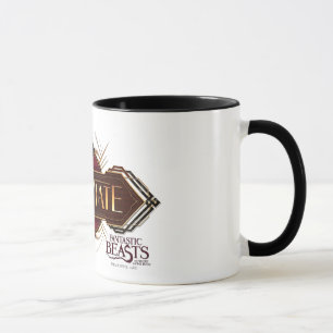 Tasse Rouge & Or Art Déco Obliviate Spell Graphisme