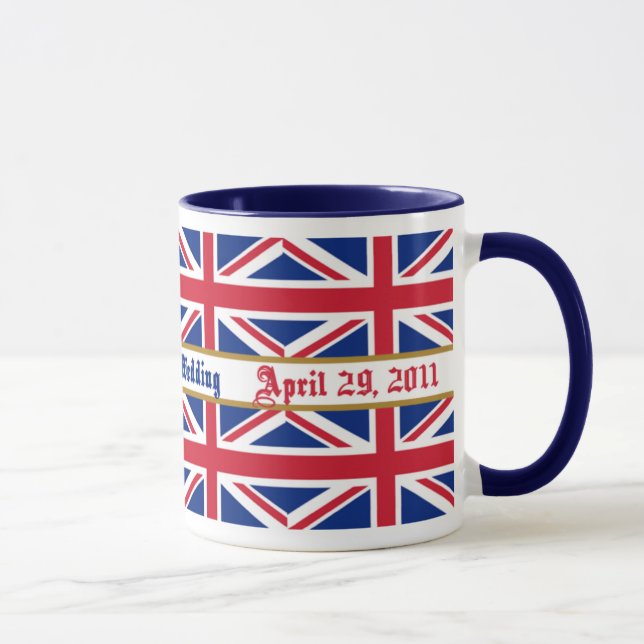 Tasse royale d'Union Jack de souvenir de mariage (Droite)
