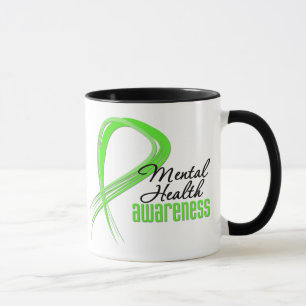 Tasse Ruban de conscience de santé mentale
