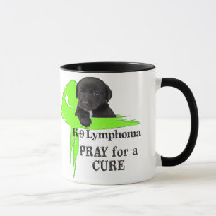 Tasse Ruban vert Lymphome Design Chien