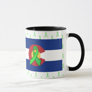 Tasse Rubans de sensibilisation à la maladie de Lyme dan