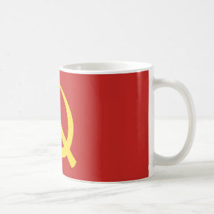 Tasse russe de classique de marteau et de faucille