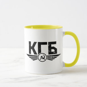 Tasse russe d'emblème de KGB